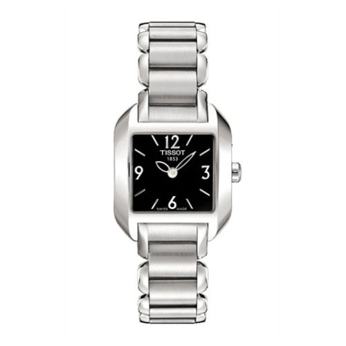 Tissot T-Wave Square Quartz 23.6 Stainless Steel / Black / Bracelet